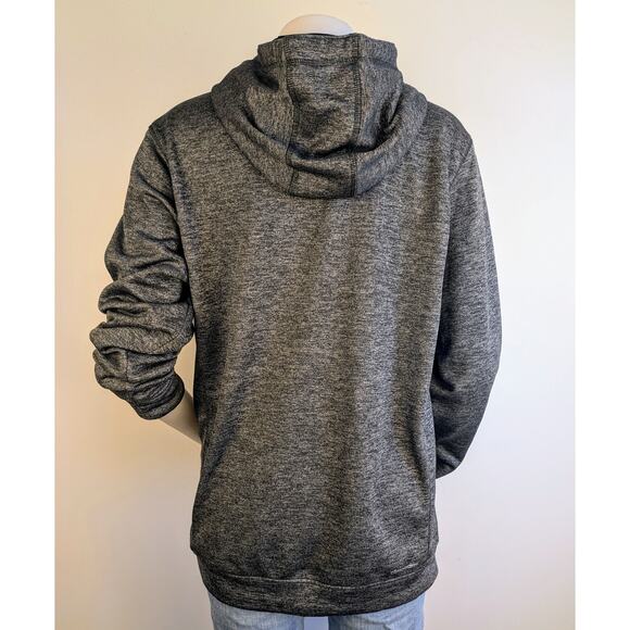 Adidas Womens Oversized Hoodie Medium Climawarm Activewear Dark Gray Heather - Picture 5 of 12